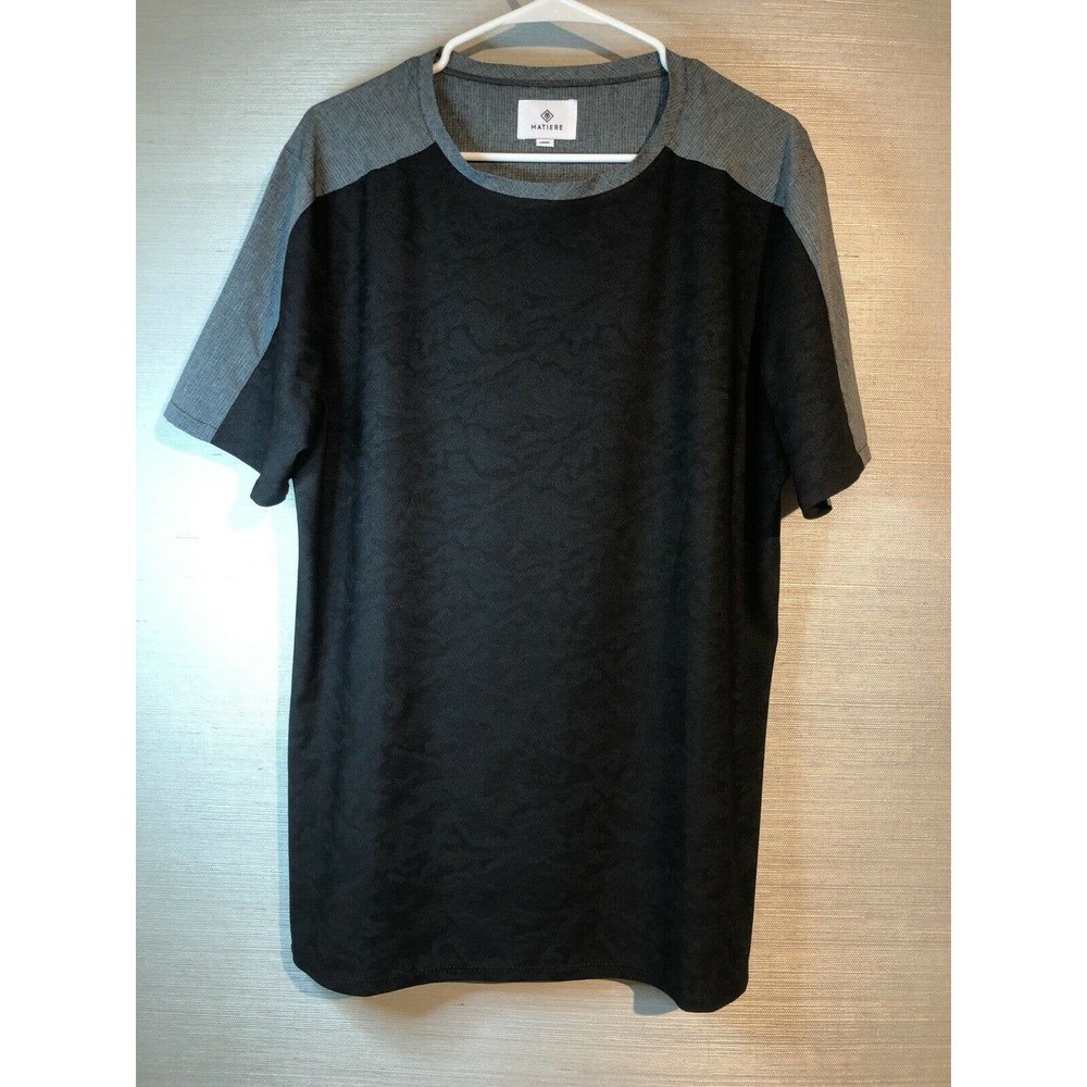 Matiere Exclusive Men's Shirt Black Gray Size L